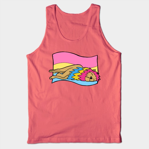 Pansexual Pride Flag Tank Top by marzipanpond